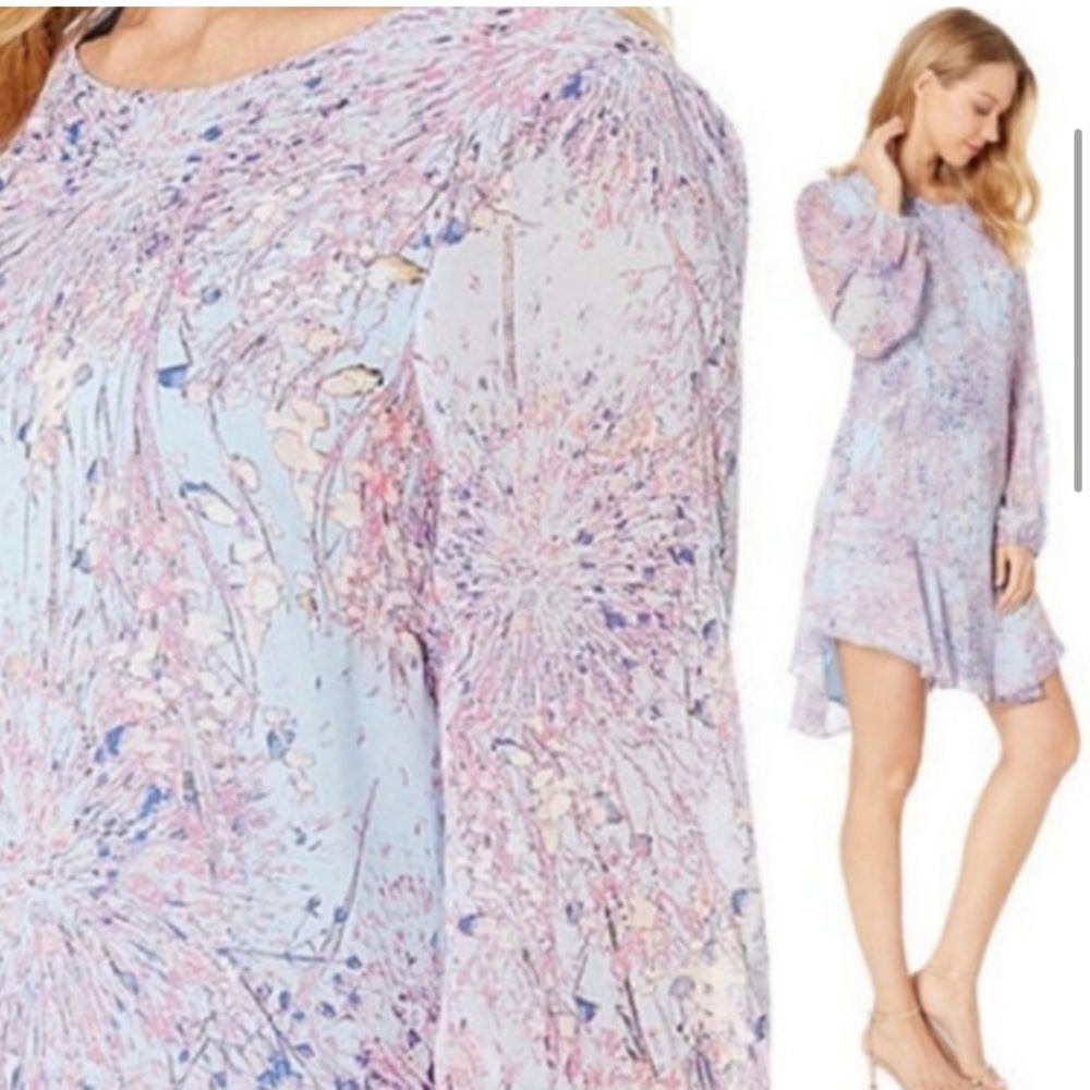 BCBG Bluebell Floral Printed Shift Dress